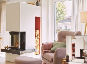 Mramorový krb HARK 1/196.0 s regálem