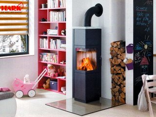 Nová rohová krbová kamna HARK 112 ECOplus mají velmi moderní design