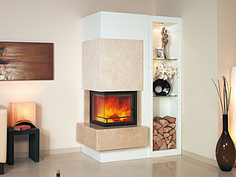 Akumulační krb HARK 10/45.25.2 s regálem Akumulační krb HARK 10/45.25.2 s regálem